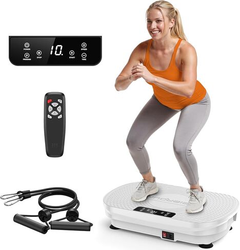 FEIERDUN Vibration Plate Exercise Machine, Vibration Plate for Lymphatic Drainage, Power Plate Vibration Platform for Weight Loss, Toning & Wellness in Saudi Arabia