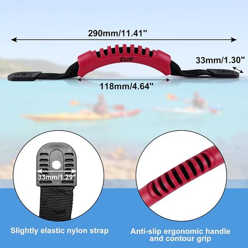 4 Pack Kayak Carry Handles for Ocean Perception Water Outdoor Sport Canoe Boat Kayak with Screws in Saudi Arabia