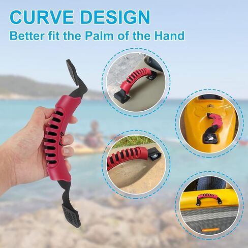 4 Pack Kayak Carry Handles for Ocean Perception Water Outdoor Sport Canoe Boat Kayak with Screws in Saudi Arabia