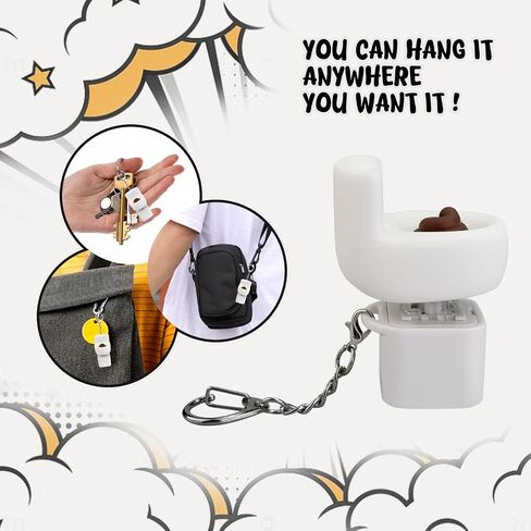 Keyboard Fidget Toys for Adults Keyboard Clicker with LED Light Keychain Fidget Sensory Fun Toys for Anxiety Decompression (Snail Straw Hat) in Kuwait