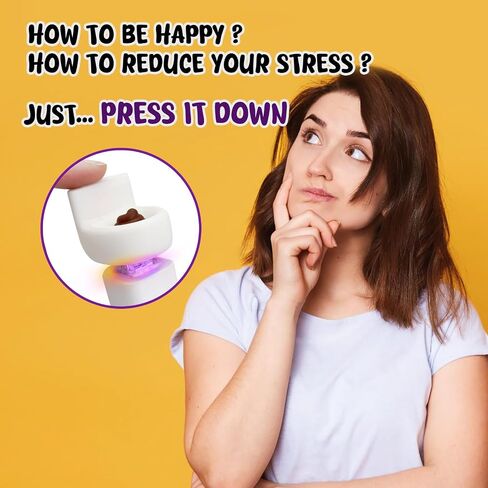 Keyboard Fidget Toys for Adults Keyboard Clicker with LED Light Keychain Fidget Sensory Fun Toys for Anxiety Decompression (Snail Straw Hat) in Kuwait