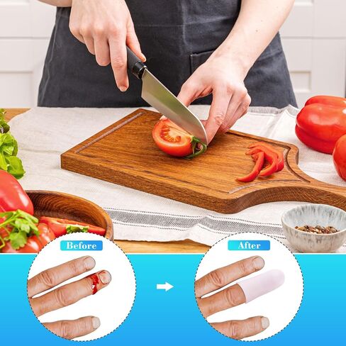 ANCIRS 14pcs Gel Finger Support Protector Caps Gloves, Gel Finger Cots/Covers, Silicone Fingertips for Hands Cracking, Eczema Skin, Trigger Finger Arthritis Pain Relief in Saudi Arabia