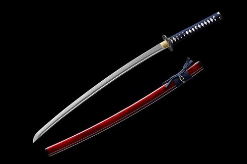 Black Samurai Japanese Sword Katana Swords Hand-Forged in Saudi Arabia