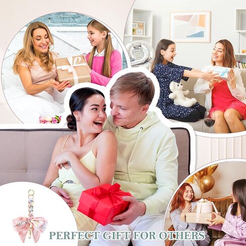 Neptniopllab Polyester Bowknot Shaped Shoulder Strap Extender Exquisite Bowknot Scarf Decoration Replacement Chain for Shoulder Cross-Body Purse Hangbag Making Supplies (Pink) in Kuwait