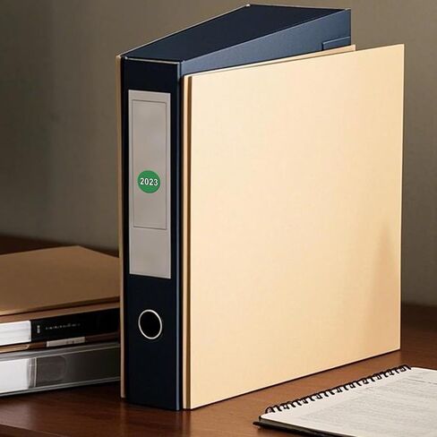 500 PCS Purple 2025 Dot Stickers Roll 1 بوصة مستديرة ألوان مشفرة للعام الجديد التسميات الإشاراتية ذاتية لاصقة مرجعية للماء لمجلات الملفات مخططات مخططات. in Kuwait
