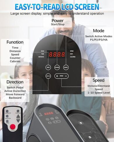 Under Desk Elliptical Machine, Electric Ellipse Leg Exerciser While Sitting for Seniors Adults, Leg Ercise Pro, Leg Exerciser While Sitting, Home Use Seated Ellipse Leg Exerciser in Saudi Arabia
