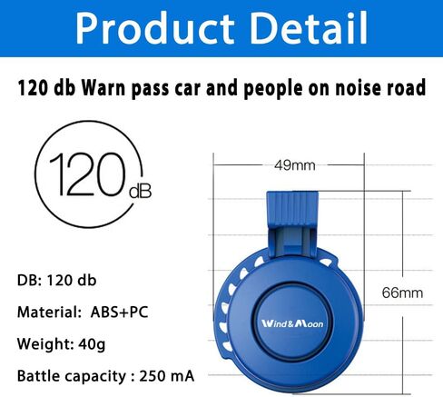 Electronic Bike Horn 120db Cycling Electric Bicycle Horn 4 Sound Modes with Rechargeable Battery Waterproof Bicycle Bell for Kids Boys Adults Mountain Bike/Adjustable in Saudi Arabia