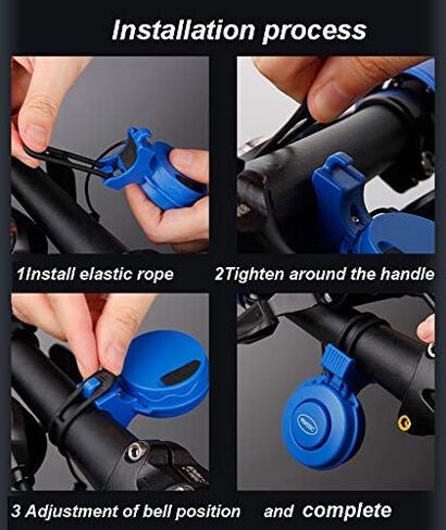Electronic Bike Horn 120db Cycling Electric Bicycle Horn 4 Sound Modes with Rechargeable Battery Waterproof Bicycle Bell for Kids Boys Adults Mountain Bike/Adjustable in Saudi Arabia