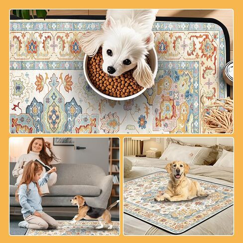 منصات التبول القابلة للغسل في PATIENCET للكلاب ، 24 '' × 36 "فائقة من وسادات جرو قابلة لإعادة الاستخدام ، وسادة وسادة لتدريب الكلاب مع قاع غير انزلاقي لسلس البراون. in Kuwait