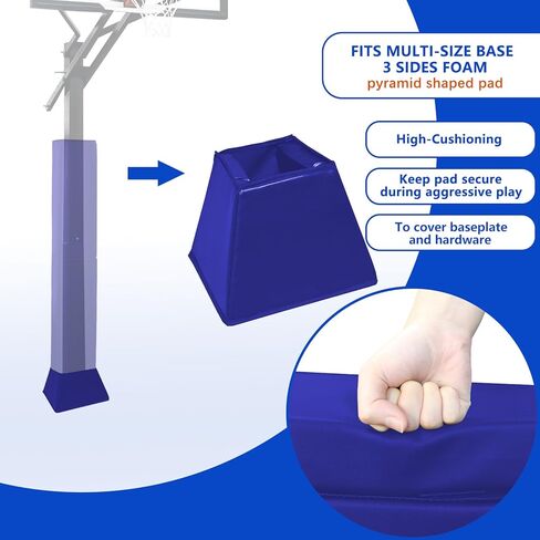 Base Padding Basketball Square Base Pads Heavy Duty Base Padding Square Pad Outdoor Fits 4"x4", 5"x5", 6"x6",6"x8", 8"x8" Bases Waterproof UV-Resistant Durable Protection Pad in Kuwait