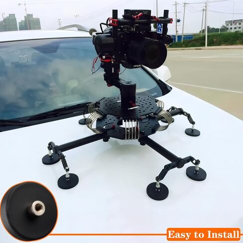 MUTUACTOR 4Pack Strong Neodymium Rubber Coated Magnets,Anti-slip Magnetic Mounts Rare Earth Magnet M4 Female Threaded Stud Magnets for Tractor Mirror Camera Bracket Mount Lights Van Equipements in Saudi Arabia