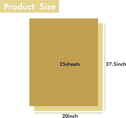 Bobobag 50 Sheets 20''X28'' Full Size White Tissue Paper Bulk for Gift Bags Gift Wrapping Weddings Birthday Showers Arts Craft Party Decoration in Kuwait