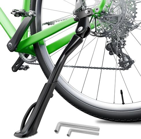 Bike Kickstand,18mm Hole Spacing Bicycle Kickstands,Adjustable Length Bike Side Kickstand fit 24in 26in 27.5" 29 inches,Bike Kick Stand Suit Mountain Bike/BMX/MTB -Special Hole Distance 18mm in Saudi Arabia