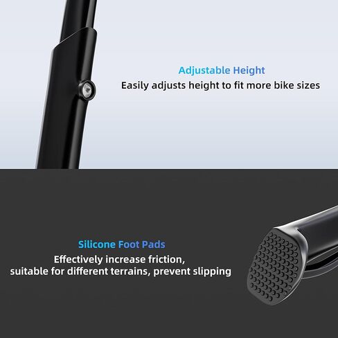 Bike Kickstand,18mm Hole Spacing Bicycle Kickstands,Adjustable Length Bike Side Kickstand fit 24in 26in 27.5" 29 inches,Bike Kick Stand Suit Mountain Bike/BMX/MTB -Special Hole Distance 18mm in Saudi Arabia