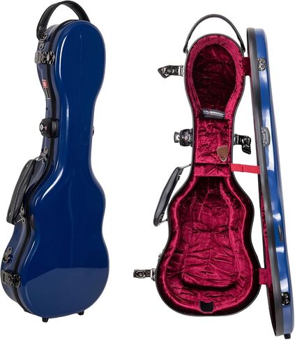 حافظة Crossrock Baritone Ukulele، تناسب حتى 31 بوصة | غلاف صلب مصنوع من الألياف الزجاجية بنسبة 100% مع مزالج للعلامة التجارية، وقفل TSA، وحجرة الملحقات، وأشرطة قابلة للفصل - أبيض حليبي (CRF2030BUMW) in Kuwait