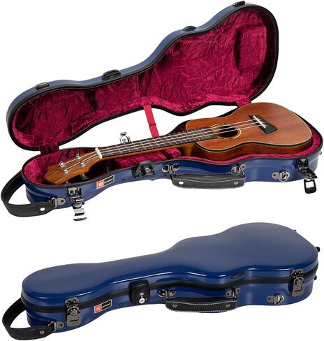 حافظة Crossrock Baritone Ukulele، تناسب حتى 31 بوصة | غلاف صلب مصنوع من الألياف الزجاجية بنسبة 100% مع مزالج للعلامة التجارية، وقفل TSA، وحجرة الملحقات، وأشرطة قابلة للفصل - أبيض حليبي (CRF2030BUMW) in Kuwait