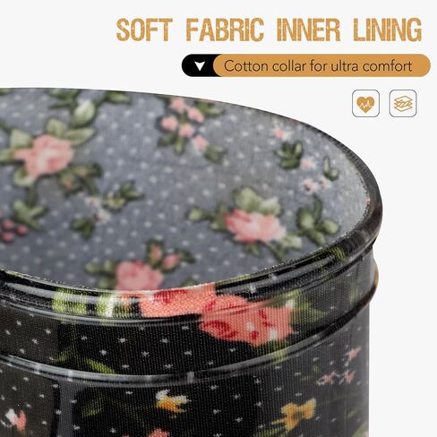 DaeRainy Rain Boots for Women, Black Waterproof Mid Calf, Non Slip Garden Shoes in Kuwait