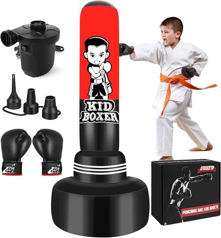 Freestanding Punching Bag with Stand for Adult Teens, 70inch Men Standing Kickboxing Bag, Suitable for Kickboxing Martial Arts MMA Dummy Karate Home Gym Training Equipment for Men and Women in Saudi Arabia