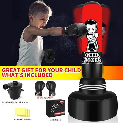 Freestanding Punching Bag with Stand for Adult Teens, 70inch Men Standing Kickboxing Bag, Suitable for Kickboxing Martial Arts MMA Dummy Karate Home Gym Training Equipment for Men and Women in Saudi Arabia