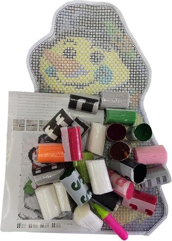 YOOTOM Christmas Latch Hook Rug Kits, DIY Rug Crochet Yarn Latch Hook Kit with Printed Canvas 20"x15" in Kuwait