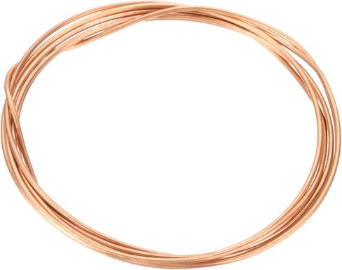 MECCANIXITY 1 Rolls 12 Gauge Soft Copper Wire 6 Feet, 99.9% Solid Pure Bare Copper Wire for Electroculture Gardening, Jewelry Making, Beading DIY Craft in Saudi Arabia