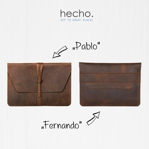 MacBook Pro 14 Inch Sleeve (M1-M4 | 2021-2024) — Handmade & Expertly Crafted Luxury MacBook Case — Full Grain Beautifully Stitched Fair Trade Leather - Fernando in Kuwait