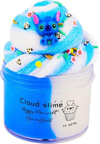 9 Pack Slime Kit, with 3 Jelly Cube Crunchy Slime and 6 Butter Slime, Orange, Blue, Pink Clear Crunchy Slime, Soft & Non-Sticky, for Girls and Boys FamilyToy, Party Favors and School Education in Kuwait