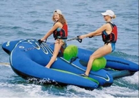 Inflatable Flying Manta Ray Tube 10x9FT Towable PVC Tarpaulin Water Toy for Water Sports Summer Fun in Saudi Arabia