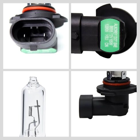 ALKOREY-H7 12V 55W Px26d Car Headlight Bulb,Auto Halogen Lamp,3300K Headlamp Hight/Low Beam Light,2 PACK in Kuwait