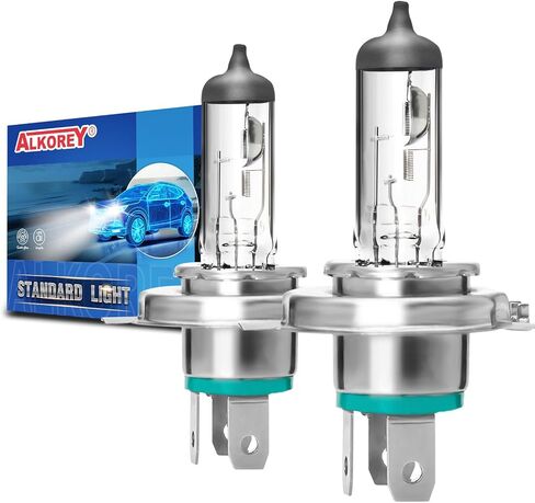 ALKOREY-H7 12V 55W Px26d Car Headlight Bulb,Auto Halogen Lamp,3300K Headlamp Hight/Low Beam Light,2 PACK in Kuwait