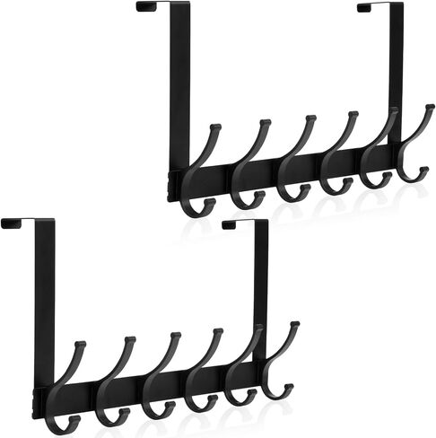 Over The Door Hooks, Over The Door Hanger Hook, Over The Door Towel Rack for Bathroom, Door Towel Hanger for Hanging Coats Hats (1Pack，White) in Saudi Arabia