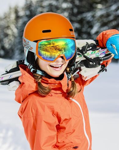 OutdoorMaster Kids Ski Helmet, Snowboard Helmet for Boys, Girls & Youth, Durable PC Shell, Protective EPS Foam & 12 Cooling Vents, Dial Fit Snow Helmet, Certified Snow Sport Helmet Snowboarding Helmet in Saudi Arabia