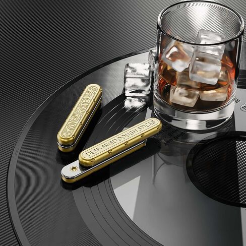 فيدجيت سلايدر للبالغين - لعبة فيدجيت سلايدر EDC لتخفيف الضغط والقلق، ألعاب فيدجيت معدنية، ألعاب مكتب مكتب هدايا للصديق والأصدقاء (ذهبي) in Kuwait