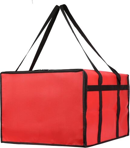 Bodaon Insulated Pizza Delivery Bags, 20" x 20" x 14" Insulated Food Delivery Bag for Uber Eats/Doordash/Grubhub, Pizza Pack, Pizza Hot Warmer Carrier, Food Warmers for Parties Insulation (Black, 1Pk) in Kuwait