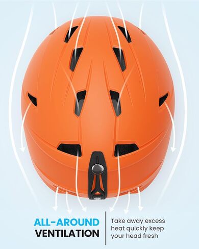 خوذة تزلج OutdoorMaster Anoa للأطفال - خوذة على الجليد قابلة للتعديل - هيكل متين من البولي كربونات، فتحات تبريد وتبريد EPS أساسية - خوذة رياضية ثلجية معتمدة للأولاد والبنات والشباب in Kuwait