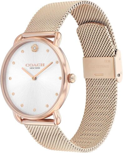Coach Women's Elliot Mesh Bracelet Watch | Elegance and Sophistication Style Combined | Premium Quality Timepiece for Everyday Style (Model 14504208) in Saudi Arabia