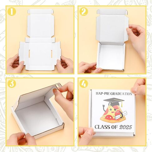 100 Pcs Mini Pizza Box Valentine's Day Cookie Boxes 3.54 x 3.54 x 0.78 Square Cardboard Boxes Gift Small Pizza Box with Sticker for Valentines Day Weddings Celebrations Birthdays Party Favors in Saudi Arabia