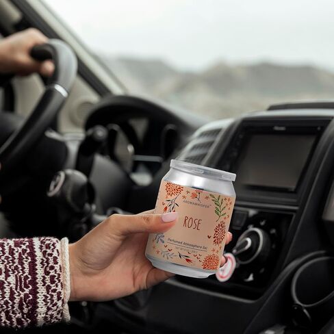 AromaWhisper Car Air Freshener: Gardenia-Scented Long-Lasting Perfumed Gel for Auto and Home in Saudi Arabia
