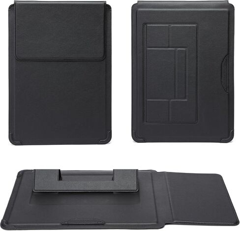 Laptop Sleeve with Stand and Mouse Pad Leather Laptop Case Notebook Computer Protective Cover for MacBook Air/Pro Dell Lenovo ThinkPad HP Samsung Chromebook (Galaxy Pink, 15-16 inch) in Kuwait