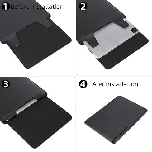 Laptop Sleeve with Stand and Mouse Pad Leather Laptop Case Notebook Computer Protective Cover for MacBook Air/Pro Dell Lenovo ThinkPad HP Samsung Chromebook (Galaxy Pink, 15-16 inch) in Kuwait