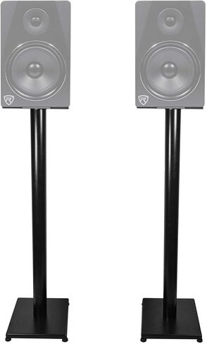 Rockville Pair 37" Steel Bookshelf Speaker/Studio Monitor Stands-White (RS37W V2) in Saudi Arabia