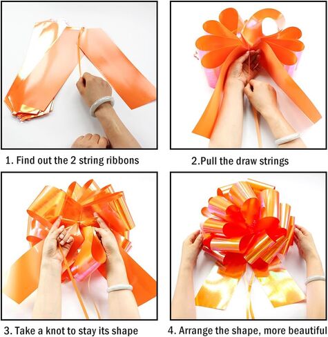 1Pcs 16 Inch Big Bow for Present, Giant Car Bow Large Gift Bow for Large appliances,Bikes,Table Decorations and Party Events Decoration (Light blue) in Kuwait