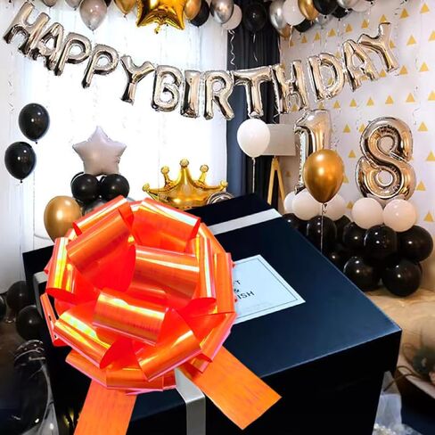 1Pcs 16 Inch Big Bow for Present, Giant Car Bow Large Gift Bow for Large appliances,Bikes,Table Decorations and Party Events Decoration (Light blue) in Kuwait