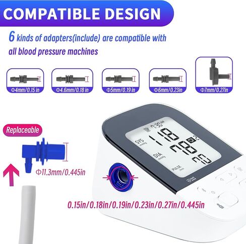 Extra Large Cuff Compatible with Most BP Monitors 9"-21" Inches (22-53CM) XL Blood Pressure Cuff Adult ARM BP Replacement Cuff for Big ARM (X-Large) in Saudi Arabia