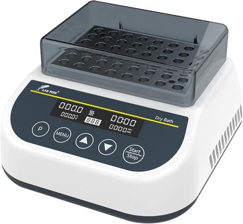 LAB FISH Heating Digital Dry Bath Incubator Laboratory Thermostatic Heater,Programmable Timer | Dry Block Incubator with 1.5ml*35 Centrifuge Tubes Block in Saudi Arabia