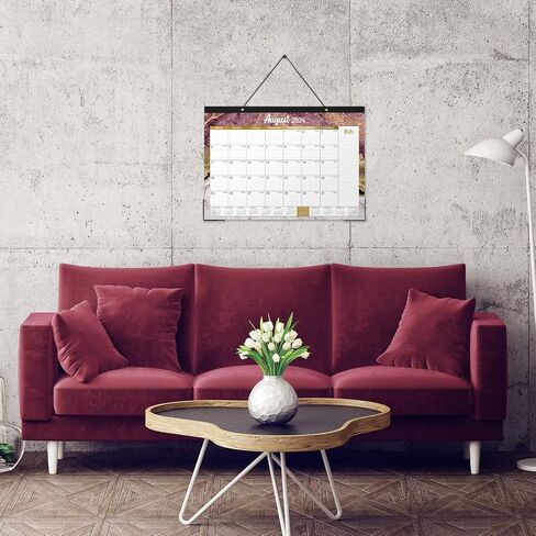 Desk Calendar 2025-2026 – Large Monthly Desk Calendar, Jul 2025 – Dec 2026, 22" x 17", 18 Months Desk Pad Calendar, Ruled Block, To-do List & Notes, Tear Off, Best Desk/Wall Calendar - Gorgeous Marble in Kuwait