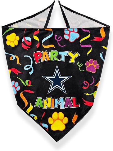 NFL Pittsburgh Steelers Dog Birthday Party Set 9 pcs with 1 Football Bandana Large/X-Large, 1 Banner, 1 Birthday Cake Toy & 6 B-Day Balloons, Dog Birthday Set, Costume, Fun Doggie Pawty Accessories in Saudi Arabia