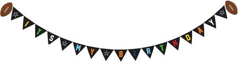 NFL Pittsburgh Steelers Dog Birthday Party Set 9 pcs with 1 Football Bandana Large/X-Large, 1 Banner, 1 Birthday Cake Toy & 6 B-Day Balloons, Dog Birthday Set, Costume, Fun Doggie Pawty Accessories in Saudi Arabia