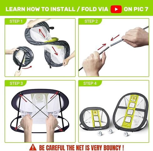 SAPLIZE Ultra-Stable Golf Chipping Net, Indoor/Outdoor Golfing Target Accessories for Backyard Accuracy and Swing Practice, Golf Gifts for Men, Momen, Dad, Kids, Boys, Youth and Golfer in Saudi Arabia