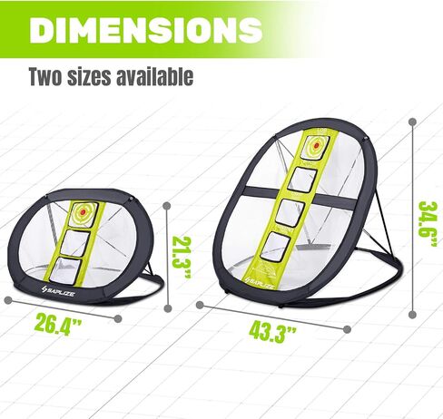 SAPLIZE Ultra-Stable Golf Chipping Net, Indoor/Outdoor Golfing Target Accessories for Backyard Accuracy and Swing Practice, Golf Gifts for Men, Momen, Dad, Kids, Boys, Youth and Golfer in Saudi Arabia